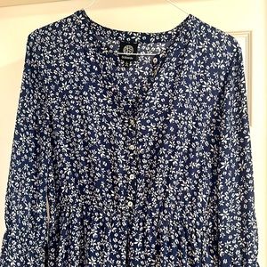 Blue and white Dress